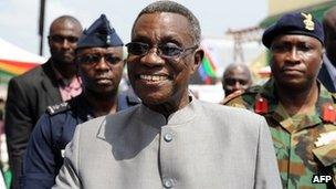 Ghana's President John Atta Mills (15 December 2010)