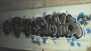 Joseph Binney's graffiti