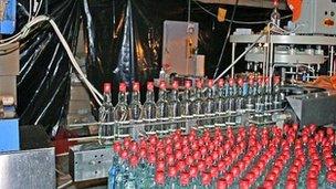 Machines producing the fake vodka