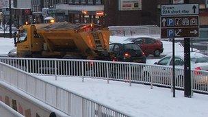 Gritting lorry in Ipswich