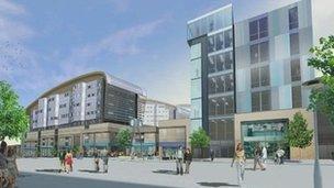 Artists impression of redevelopment. Photo: Gateshead council