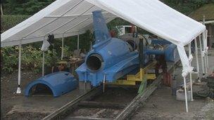 The Bluebird replica