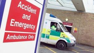 Ambulance at A&E