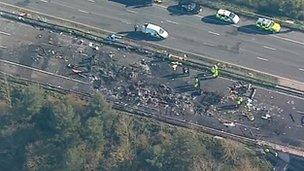 M5 crash scene