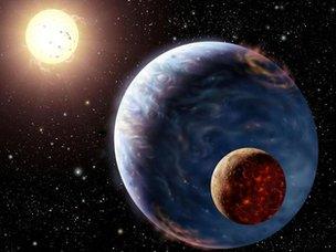 Artists impression of planet HD83443