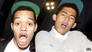 Harley Alexander-Sule, left, and Jordan Stephens of Rizzle Kicks