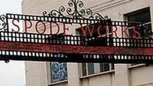 Spode Works sign