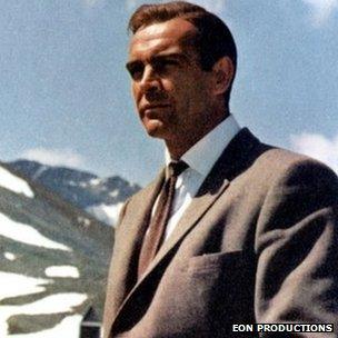 Sean Connery as 007 in Goldfinger