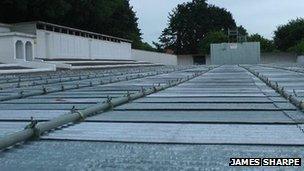 A covered Broomhill pool, August 2011, by James Sharpe