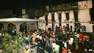 Aftermath of the Santika nightclub fire