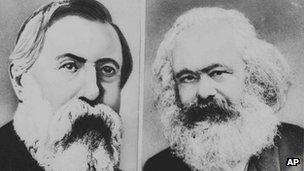 Karl Marx and Friedrich Engels