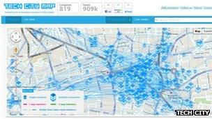 Tech City map