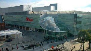 The Westfield London shopping centre at Shepherd's Bush