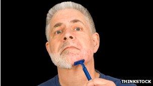 Man shaving generic