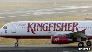 Kingfisher plane, file pic