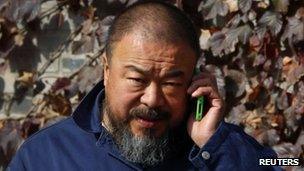 Ai Weiwei at his Beijing studio