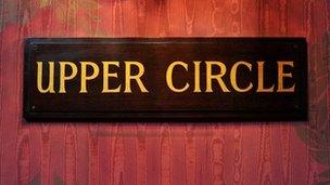 Upper Circle theatre sign