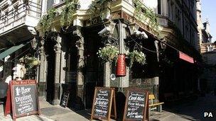 The Red Lion pub in Parliament Street, central London