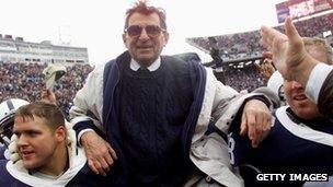 Penn State head coach Joe Paterno in 2001