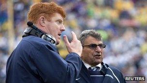 Mike McQueary at Penn State game on 1 January 2010