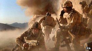 M Company, 42 Commando Royal Marines, carrying out Operation Volcano in Northern Helmand Province, Afghanistan