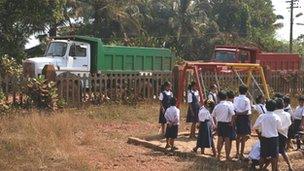 School children in Goa