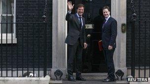 Larry the cat asleep outside No 10