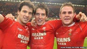 Mike Phillips, James Hook, Lee Byrne