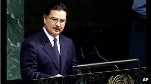 Alfonso Portillo at the UN in 2001