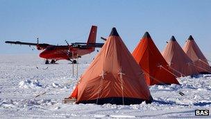 Antarctic camp