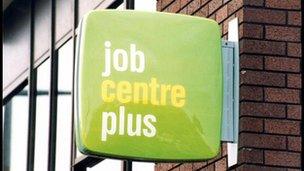 Jobcentre plus sign