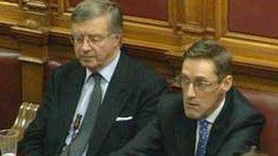 Senator Sir Philip Bailhache and Senator Ian Gorst