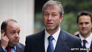 Roman Abramovich arriving at court, 4 Oct 11