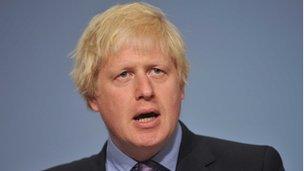 London Mayor Boris Johnson