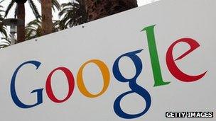 Sign outside of Google's headquarters