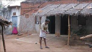 Hariya lives in a dilapidated house