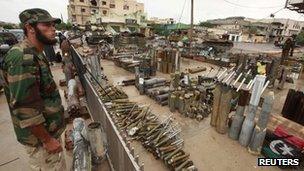 Weapons dump in Misrata