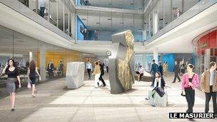 Drawing of J1 in Broad Street