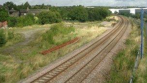 The site of the former Low Moor railway station