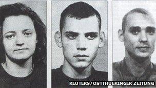 Three suspected members of the neo-Nazi group