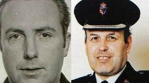 The two officers were murdered by the IRA in south Armagh