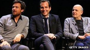 Arrested Development stars Jason Bateman, Will Arnett and Jeffrey Tambor