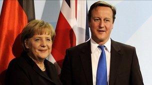 Angela Merkel and David Cameron