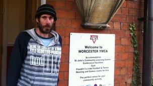 David Smith outside YMCA Worcester