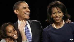 Barack Obama on Iowa caucus night, 2008