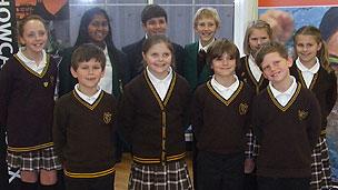 The 10 pupils from West Leigh Junior School