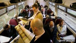 Crowded train