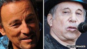 Bruce Springsteen and Paul Simon