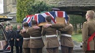 Funeral of Pte Matthew Haseldin