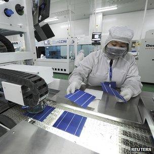 Chinese solar manufacturing plant